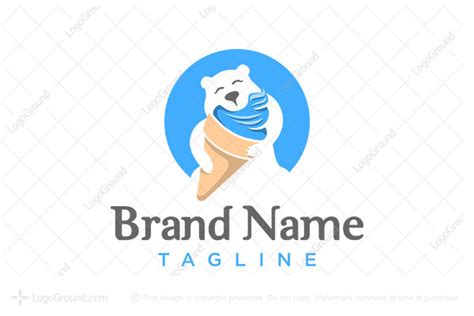 Polar Bear Ice Cream Logo