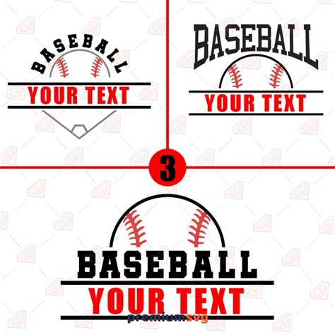 Baseball Monogram Svg Cut Files Premiumsvg