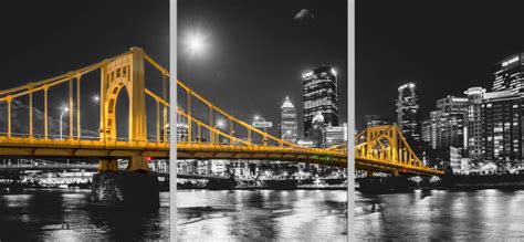 The Supermoon Over The Andy Warhol Bridge In Pittsburgh Pittsburgh