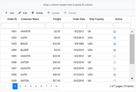 Data Binding In Blazor Datagrid Component Syncfusion