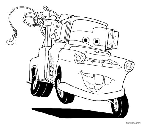 Lightning Mcqueen Mater Coloring Page Turkau