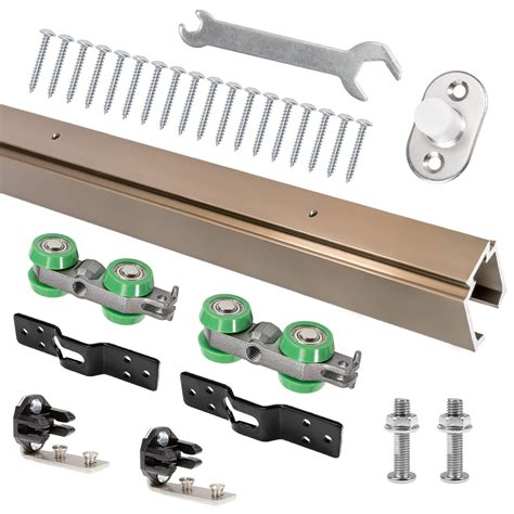 Buy 60In Pocket Door Track Kit Heavy Duty Pocket Door Hardware 4