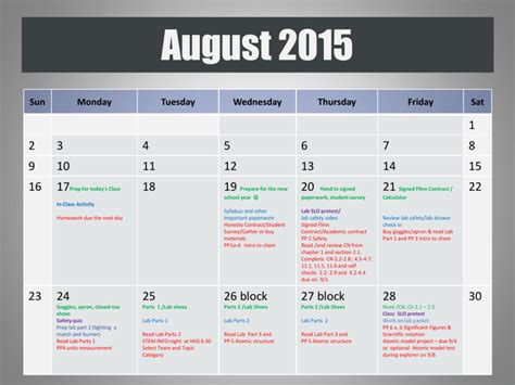 1st Quarter calendar - Hudson City Schools