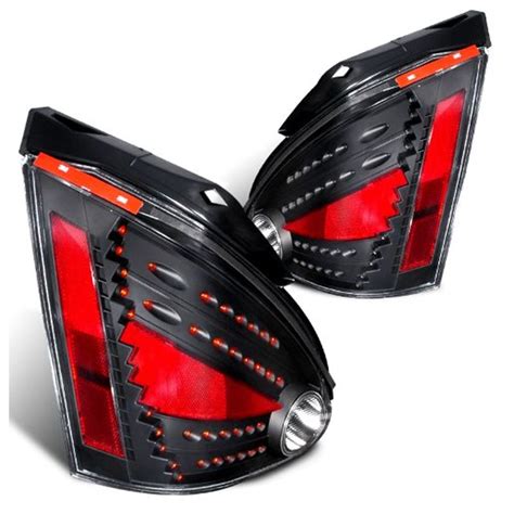 04 08 Nissan Maxima Euro Style LED Tail Lights By Depo Black