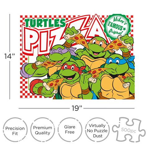 Tmnt Pizza Piece Jigsaw Puzzle Nmr