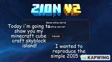 Minecraft Skyblock Tour Amateur Video