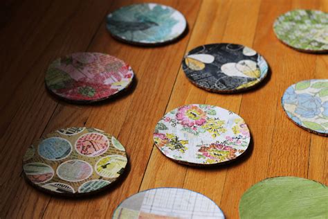 Homemade Paper And Mod Podge Coasters Hilary Makes