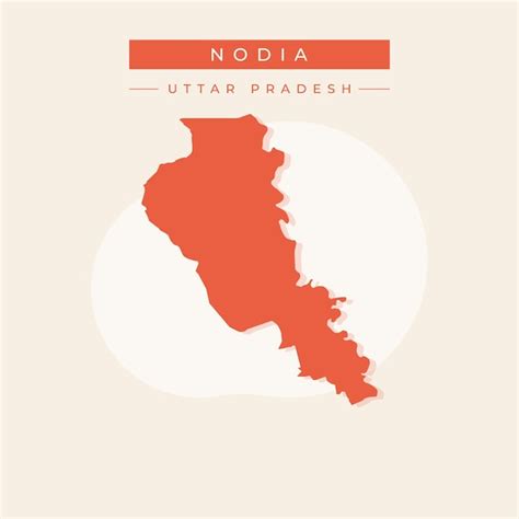 Premium Vector Vector Map Of Noida Illustration