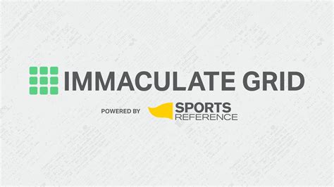 Immaculate Grid Powered by Sports Reference