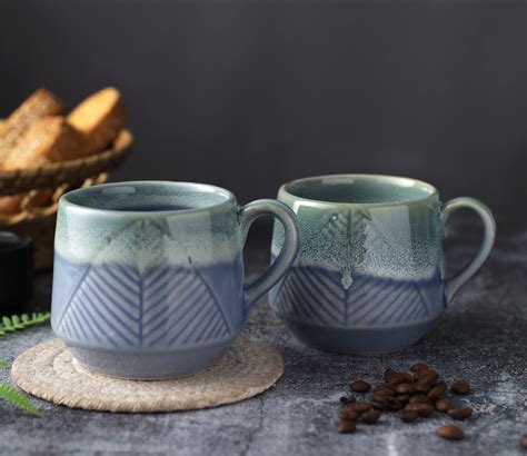 Buy Set of 2 Ceramic Cups Online in India at Best Price - Modern Coffee ...