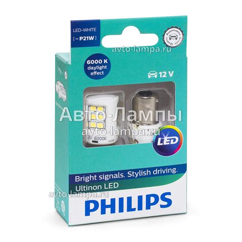 Philips P21W Ultinon LED White - 11498ULWX2 Светодиоды купить в ...