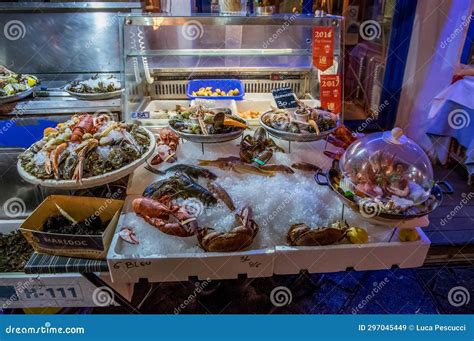 Fresh Raw Fish Dishes Stock Image Image Of Crab Fishing 297045449