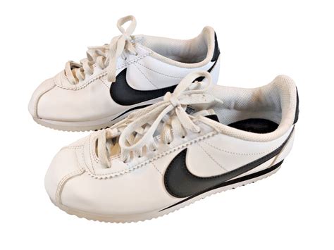 Nike Womens Classic Cortez Leather White Black Size 7 807471 101 Ebay