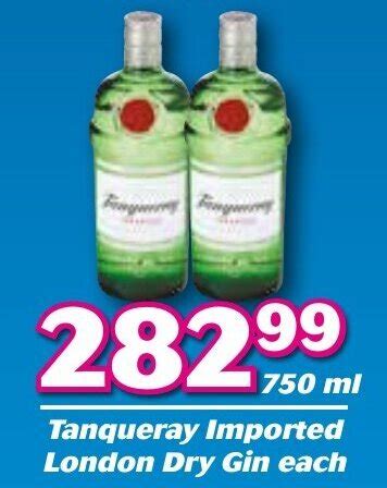 Tanqueray Imported London Dry Gin 750ml Offer At Cambridge Liquor