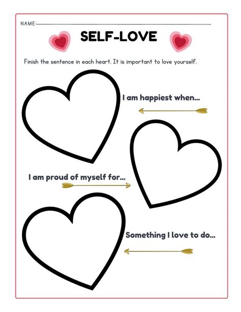 Self Love Worksheet In 2023 Social Emotional Activities Self Esteem