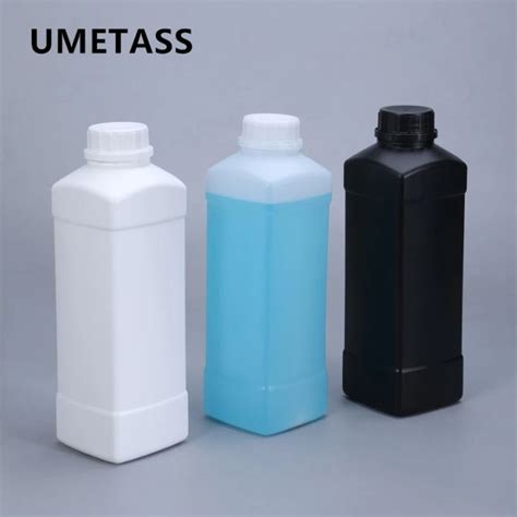 HOT WEIOXOWOEI HOT 1000ML Empty Square Plastic Bottle With Lid Food