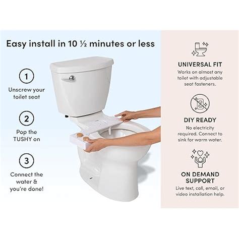 Snapklik Tushy 3 0 Warm Water Spa Bidet Attachment Self Cleaning