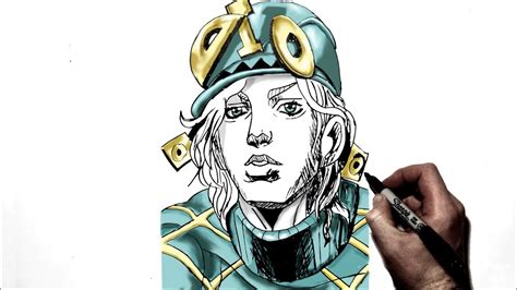 How To Draw Diego Dio Brando Step By Step Jojo S Bizarre Adventure Youtube