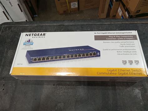 Netgear Gs Prosafe Port Gigabit Unmanaged Switch Gs Na New Ebay