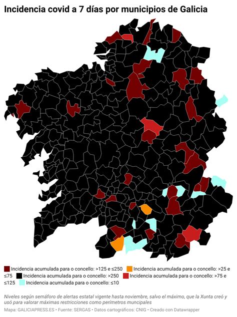 El Mapa Gallego Comienza A Recobrar Su Color Con Una Decena De