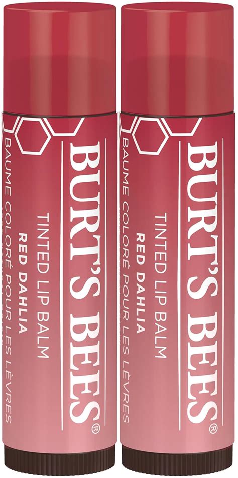 Burt's Bees Tinted Lip Balm, Red Dhalia, 0.15 Ounce (Pack of 2) by Burt ...