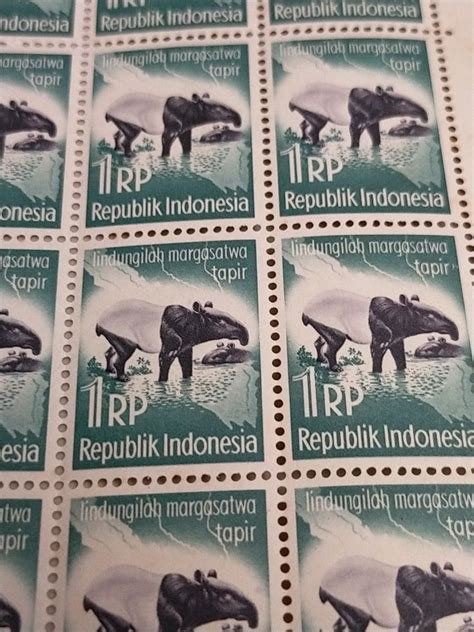 Perangko 1 Rupiah Republik Indonesia Kuno Jadul Antik Filateli Di