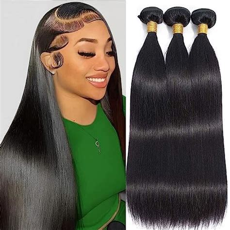 Amazon Straight Bundles Human Hair Bundles Inch A