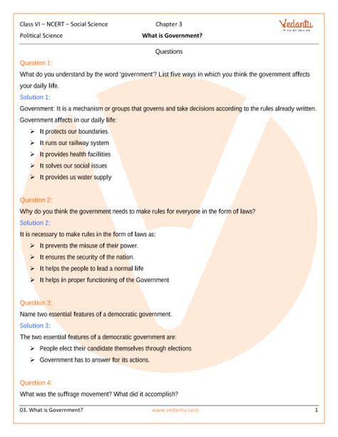 Ncert Solutions For Class Social Science Social And Political Life