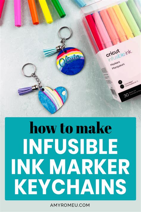 How To Use Cricut Infusible Ink Markers To Make A Keychain Amy Romeu