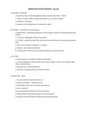 Soc Macro Unit Study Guide Fa Soc Macro Sociology Quiz