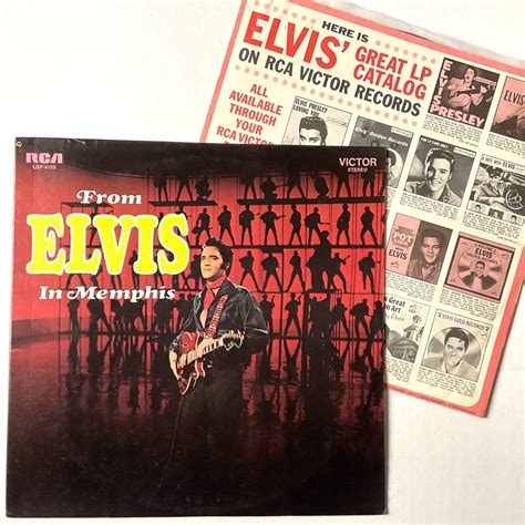 【やや傷や汚れあり】激レア 1969 Us オリジナル エルビスプレスリー レコード Lp Elvis Presley From Elvis