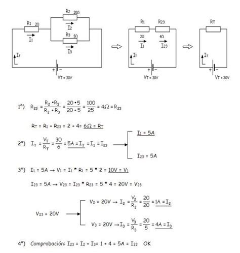 Circuitos Mixtos Eléctricos y Ejercicios Resueltos