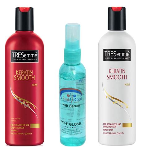 Buy Pink Root Hair Serum 100ml With Tresemme Keratin Smooth For Straightner And Smoother Hair