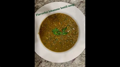 Lentil Soup Lebanese Soup Low Calories Vegan Instant Pot Healthy And Quick Recipe Youtube