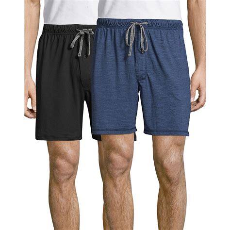 Hanes Mens X Temp® Brushed Performance Knit Shorts 2 Pack Bell