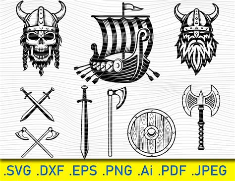 Viking Svg Bundle Viking Cut Files Viking Png Viking Dxf Viking Eps