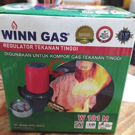 Jual Regulator Gas Tekanan Tinggi WINN GAS W 181 M Meteran High