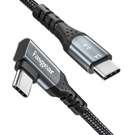 Fasgear Usb C To Usb C Cable 3m10ft Right Angle 90 Degree 100w Pd Fast