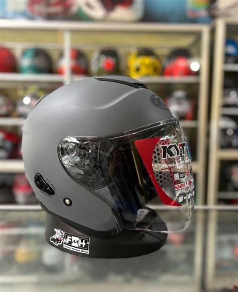 Helm Kyt Kyoto R Solid Gorilla Grey Dof Helm Half Face Original Kyt