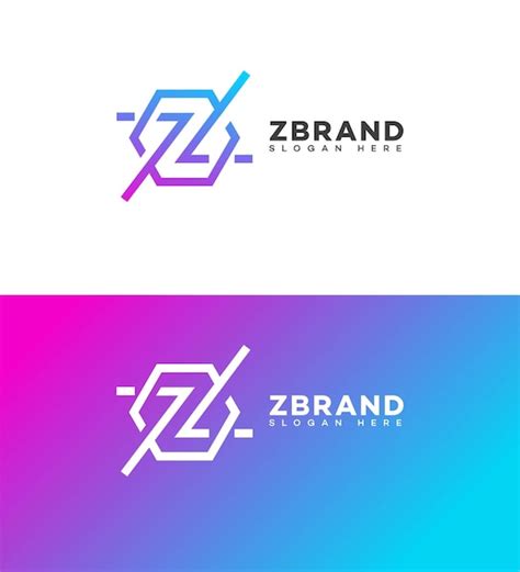 El Logotipo De La Letra Z Vector Premium