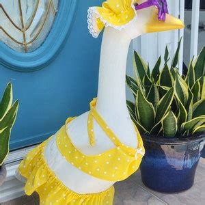 Porch Goose Outfit Yellow Polka Dot Bikini Goose Clothing Goose Outfit Fits To Inch