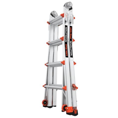 Little Giant Ladders Revolution M17 With Leg Leveler Aluminum 18 Ft Reach Type 1a 300 Lb