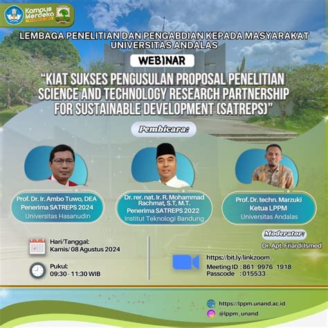 Info Webinar Lppm Universitas Andalas