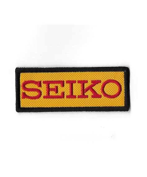 3323 Embroidered Badge Patch Sew On 80mmX31mm SEIKO