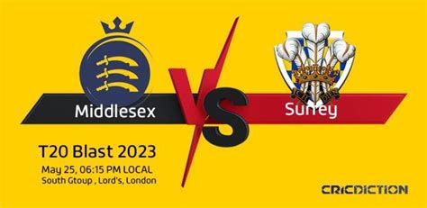 Live Who Will Win Todays Match Prediction T20 Blast Middlesex Vs