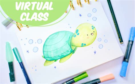 Kawaii Sea Turtle Drawing – Faber-Castell USA