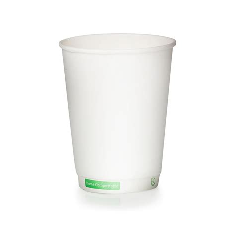 12oz White Double Wall Hot Cup Sovereign