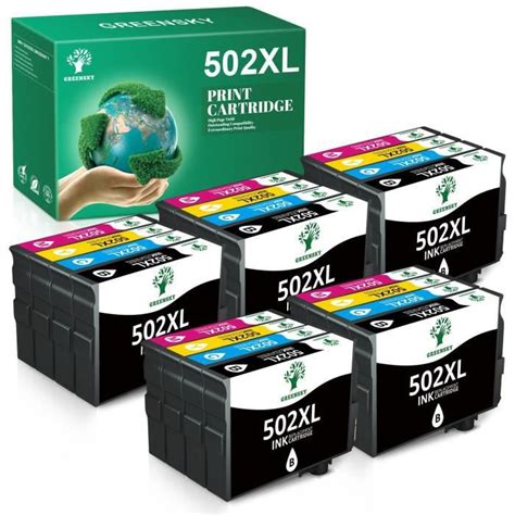 Greensky Cartouches Epson Xl Xl Compatibles Avec Imprimantes