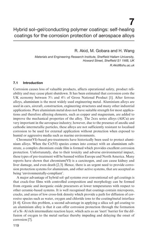 Pdf Hybrid Sol Gel Conducting Polymer Coatings For The Corrosion Protection Of Aluminium Alloys