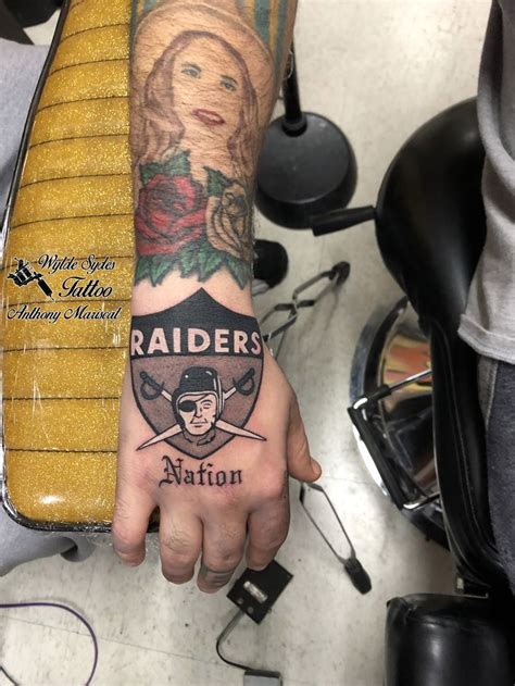 Raiders Tattoo Raiders Tattoos Tattoos Hand Tattoos